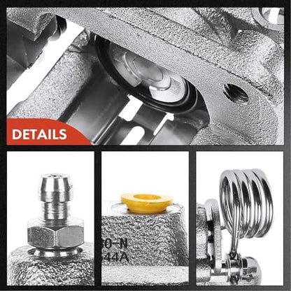 A-Premium Rear Left Driver Disc Brake Caliper with Bracket - style: Rear Driver Side