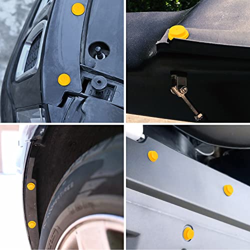 GOOACC 50Pcs 9.5mm Hole Door Trim Panel Retainer Clips - color: 50Pcs 9.5mm Clips