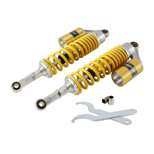 360mm Rear Shock Absorber Suspension Motorcycle ATV Quad 7mm Spring - color: Yellow