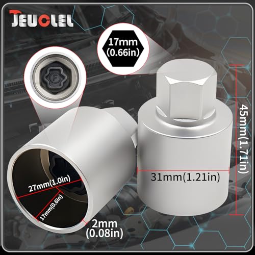17PCS Wheel Locking Nut Key Kit Compatible with Land Rover
