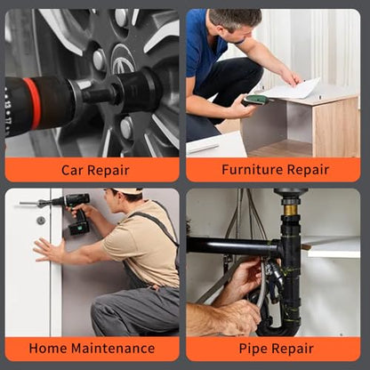 6 PCS Lug Nut Removal Tool, Drive Lug Nut Remover Socket Tool for Damaged, Frozen, Studs, Rusted, Rounded-Off Bolts & Nuts Screws（22mm,24mm,25mm,27mm） - style: 22mm,24mm,25mm,27mm