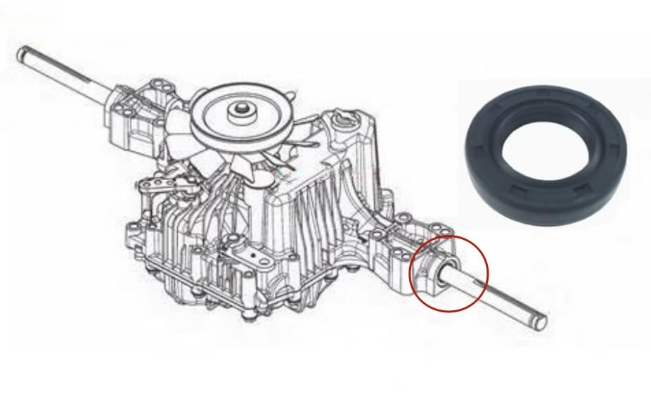 Replacement Axle Oil Seal TT-187T0134280 Fits MTD, Troy-Bilt, Cub-Cadet, Craftsman, Bolens, Remington, Ryobi, Yardman Yard-Machine (2 Pack)