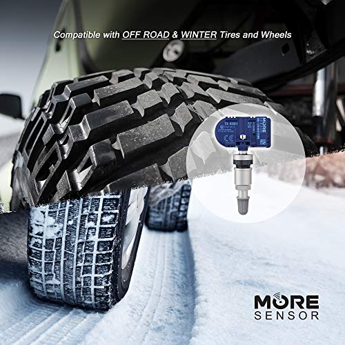 MORESENSOR Compact Series 315MHz TPMS Tire Pressure Sensor | Compatible with 1997-2000 Corvette | Clamp-in | KX-S028