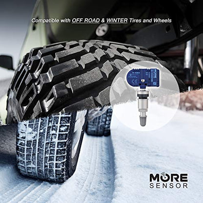 MORESENSOR Compact Series 315MHz TPMS Tire Pressure Sensor | Compatible with 1997-2000 Corvette | Clamp-in | KX-S028