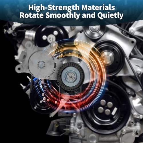 Belt Tensioner Assembly with Pulley Fits Ford Exporer 2011-2018,Edge