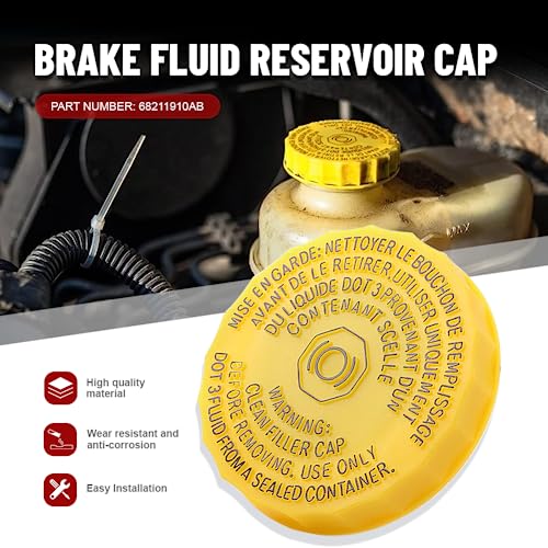 LIRU Car Master Cylinder Brake Fluid Reservoir Cap 68211910AB,68303540AA