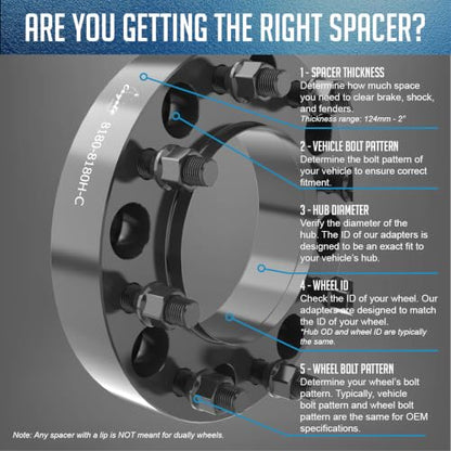 Wheel Accessories Parts 4 Pcs Hub Centric Wheel Spacers 8 on 180mm 1.50 Inch Thick 124.1mm Hub M14x1.5 14x1.5 Thread Stud Fits Chevy Silverado GMC Sierra 2500 3500 Single Rear Wheel (SRW) - size: With Lip, style: 1.50" Alum (4 Pack)