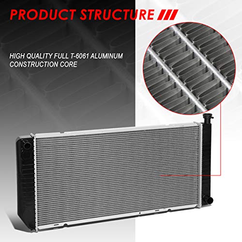 Auto Dynasty Radiator Compatible with 95-00 Chevy GMC C/K Series Pickup Tahoe C35 5.0L 5.7L V8 MT, 34Core DPI 2316 Factory Style 1-Row Cooling Radiator, Aluminum Core - color: 95-00 C/K Pickup 5.0L 5.7L V8 MT