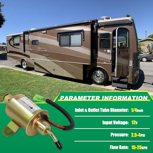 Podoy 149-2311 12V Electric Fuel Pump Compatible with Onan Cummins 4000 4KW