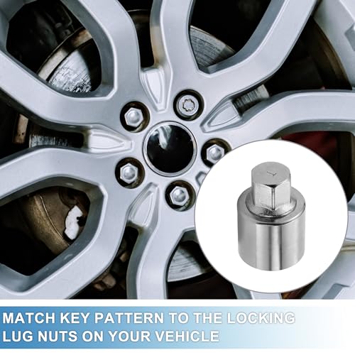 Car Wheel Lock Lugnut Type t Anti-theft Screw Nut Removal Key Socket for Land Rover Range Rover Evoque Freelander - style: Type T