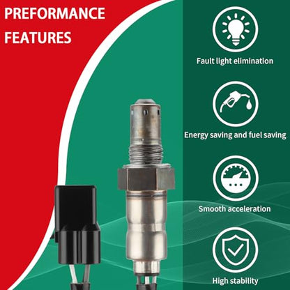 O2 Oxygen Sensor Heated Air Fuel Ratio Compatible with Kawasaki J300 KTM 1190 Adventure R Triumph Street Tiger Daytona 675 Bonneville T100 KTM Duke 690 Superduke Replace# T2204061 - size: T2204061
