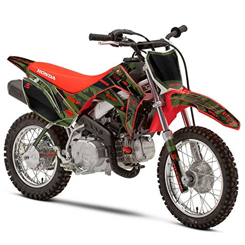 2019-2025 CRF 110 APACHE Green Base Kit Compatible with Honda | Senge Graphics Inc - color: Green, size: Base Kit