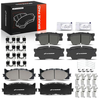A-Premium Front and Rear Ceramic Brake Pads Compatible with Lexus & Toyota