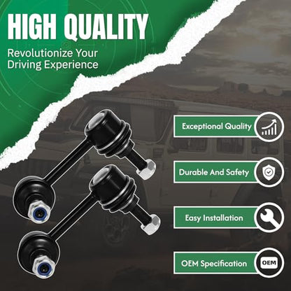K750151 K750156 2PCS Rear Stabilizer Sway Bar End Links Fit for Honda 2007 2008 2009 2010 2011 2012 2013 2014 2015 2016 2017 CR-V - size: K750151&K750156-2PC