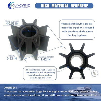 362873220 Water Pump Impeller Kit for Nissan Tohatsu 9.9-20 HP
