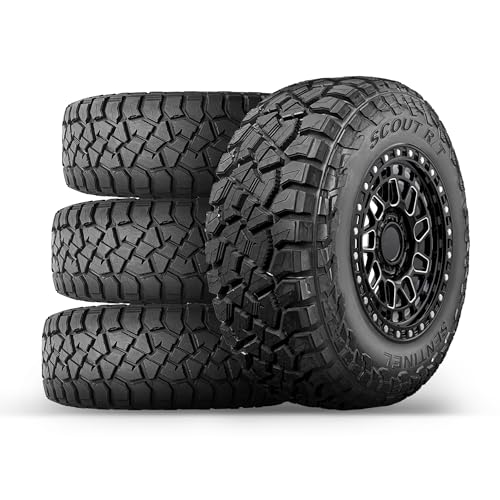 Set o4 Sentinel SCOUT RT 33X12.50R22LT 109Q 10 Ply Rugged Terrain Tires - size: 33X12.50R22LT 10 PR