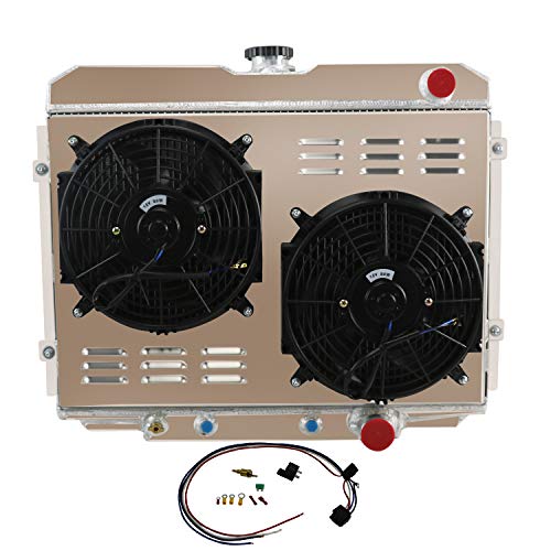 3Row Radiator Shroud Fan Relay For 1967-1970 FORD MUSTANG/MERCURY COUGAR V8 24"