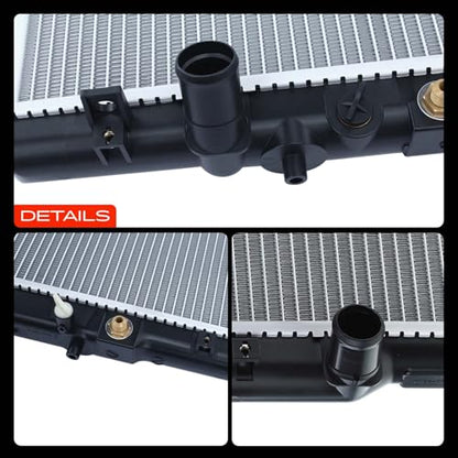 A-Premium Engine Coolant Radiator Assembly with Transmission Oil Cooler