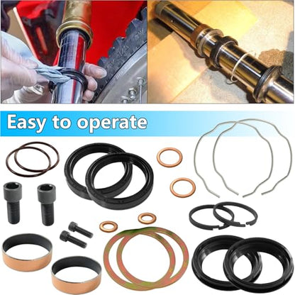 49mm Front Fork Seal Bushing Kit for Dyna Street Bob Super Glide Low Rider
