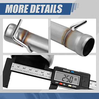 Auto Dynasty 2.5" Oval Cat-Back Exhaust System For 09-14 Dodge Challenger