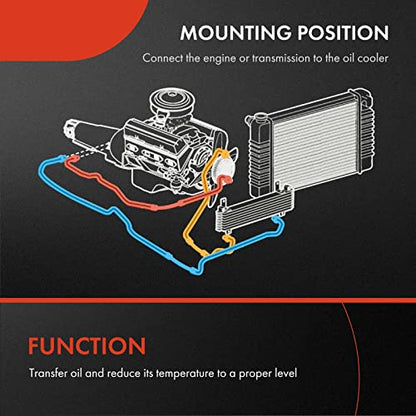 A-Premium Automatic Transmission Oil Cooler Line Hose Assembly