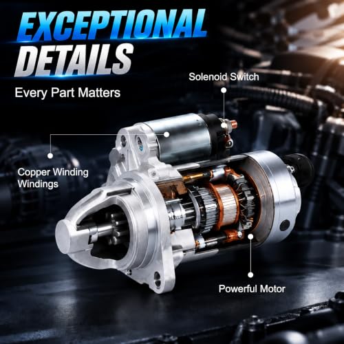 17982N Starter Motor Replacement Compatible with 07-19 Nissan Sentra 1.6L 1.8L 2.0L,Versa 07-12,Juke 11-17,Cube 09-14,NV200 13-21,Chevy City Express 15-18 2.0L L4,12V 1.0KW 10Teeth,Replaces#S114-902A - size: 17982N