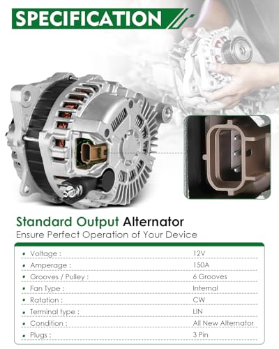 Alternator for:-Ford Edge 2007-2014, Taurus 2008-2012 - size: 7T4T-10300-AD