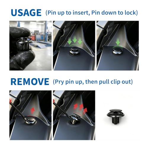 160PCS 4 in 1 Bumper Fender Liner Clips Fits Honda CR-V Civic Acura Accord - size: 160Pcs for Honda & Acura