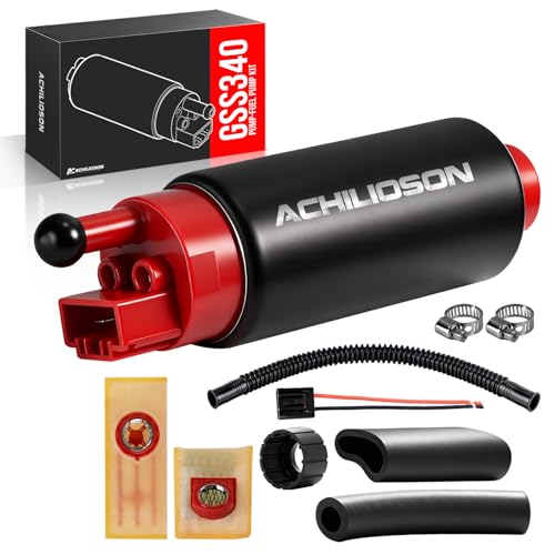 340LPH High Flow In-Tank Electric Fuel Pump Kit, 39mm Performance Fuel Pump for GSS340-Style Center-Inlet Applications, EFI Fuel System Upgrade - size: GSS340 Models