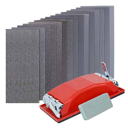 Wet & Dry Sandpaper Set, 42 Sheets of 120 to 3000 grit Sand Paper - style: sandpaper-42 pcs