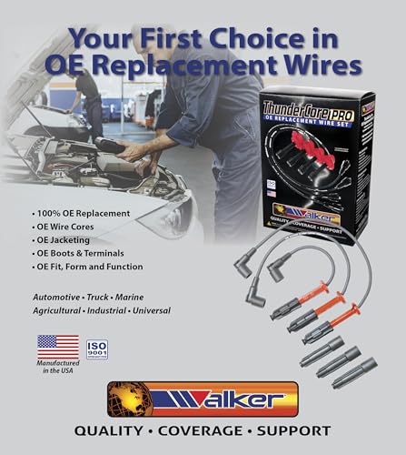 Walker Products ThunderCore PRO Premium Spark Plug Wire Set 924-1436