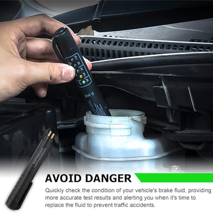 Brake Fluid Liquid Tester Pen, Auto Moisture Oil Diagnostic Testing Tool