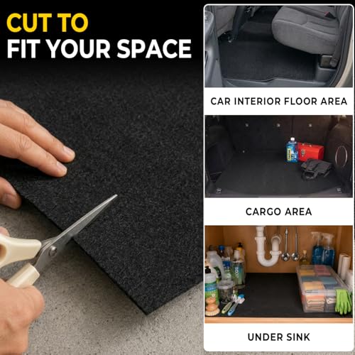 Golener Oil Spill Mat - Garage Floor Mat, Absorbent Oil Pad, Premium Maintenance Mat, Waterproof, Contain Liquid, Protect Garage Surface from Spill & Stain, Reusable, Washable, Durable, Black, 48”x96” - size: 4' x 8' (Rectangular)