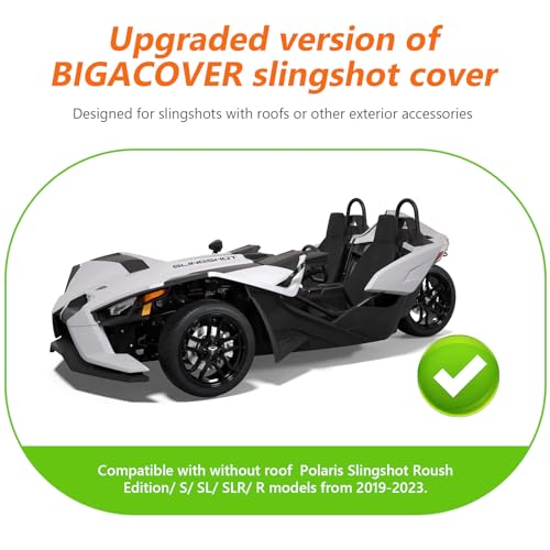 Full Cover fit for Polaris Slingshot with Roof, 420D Cloth Windshield Cover - size: for Polaris Slingshot with Roof