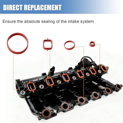 Sorello 11612245439 Engine Intake Manifold Gasket Seal Set for BMW X5 335D