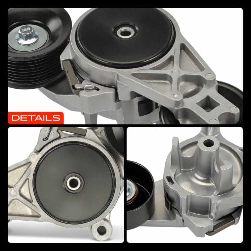 A-Premium Belt Tensioner Assembly with Pulley Compatible with Dodge, Jeep - color: 419-010 Grand Cherokee 2005-2010 (3.7L)
