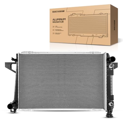 Torchbeam Vehicle Radiator Replacement For 1985-1996 F-150 5.0L, 1989-1996 F-150 5.8L, 1989-1996 F-25 5.8L,1985-1992 Bronco 5.0L, 1985-1992 Bronco 5.8L,F-25 5.0L Transmission Oil Cooler Included - size: CU1453