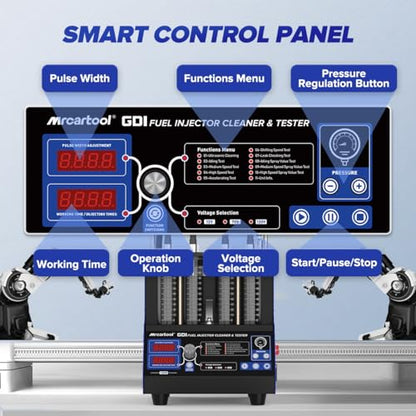 MR CARTOOL Fuel Injector Cleaner Machine for GDI/EFI/FSI Injector Testing - size: GDI V209