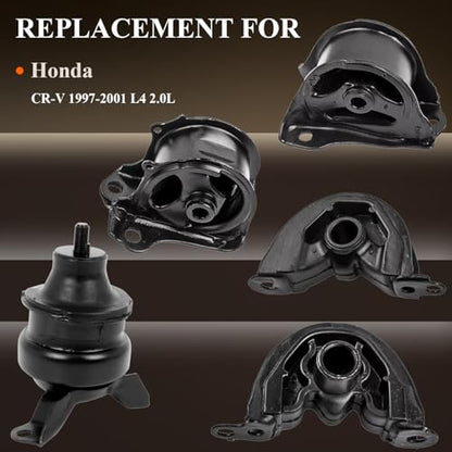 Engine Motor Trans Mount Kit for Honda CR-V 1997- 2001 L4 2.0L - size: 1997-2001 CR-V L4 2.0L