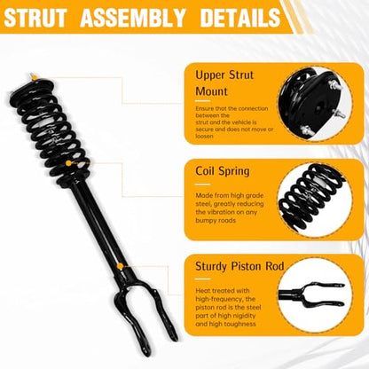 Front Quick Complete Struts Assembly & Rear Shocks Absorbers