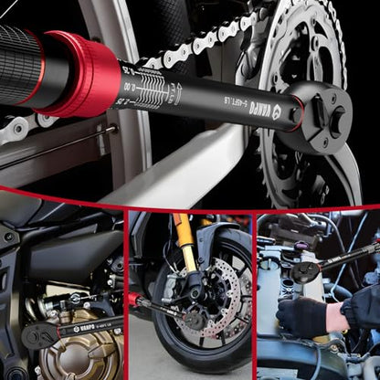 VANPO 3/8-Inch Drive 5-45 Ft-Lb Click Torque Wrench for Spark Plugs & Moto - size: 3/8-Inch (5-45 Ft-Lb / 6.8-61 Nm)