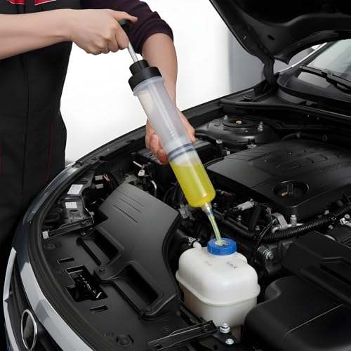 2pcs 500cc Oil Extractor Pump Automotive Fluid Extractor Pump Vacuum Pumps Oil Fluid extractors Pumps Brake Fuid Extractors and Oill Syringe Manual Suction Vacuum Fuel Car Transfer