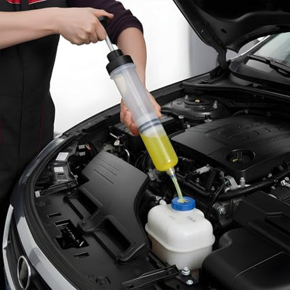 2pcs 500cc Oil Extractor Pump Automotive Fluid Extractor Pump Vacuum Pumps Oil Fluid extractors Pumps Brake Fuid Extractors and Oill Syringe Manual Suction Vacuum Fuel Car Transfer