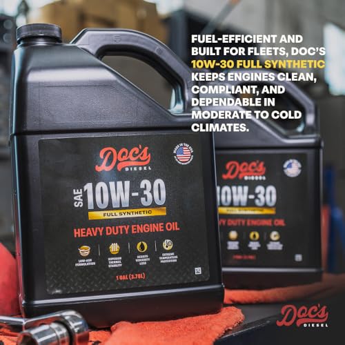Doc's Diesel 10W-30 Full Synthetic Heavy Duty Oil, CK-4 Fuel Saver, 2 Gal - color: Full Synthetic 10W-30, size: 2-Gallons
