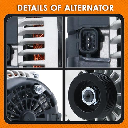 DynaVim Parts New Alternator Fit for 07-14 Cadillac Escalade 6.0 6.2 - size: 8301N