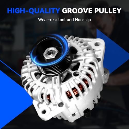 11256N New Alternator 130A Replacement for 2007-2019 Nissan Armada Frontier Pathfinder Titan Xterra Equator, 2008-2010 Infiniti QX56, 2009-2012 Equator, 23100-ZH00A 23100-ZH00B TG15C113 - size: 11256N