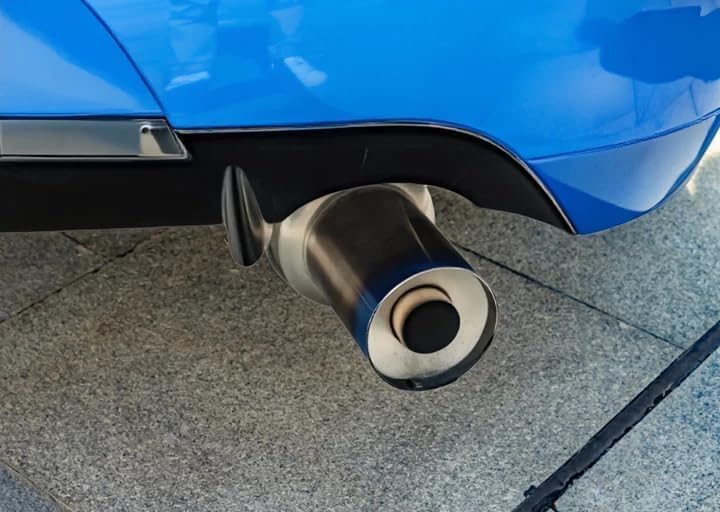 MGSTORM 3 Inch Exhaust Muffler Tip, Universal Removable Silencer for Car SUV Truck, 76mm Stainless Steel Round Exhaust Tip - size: 3 Inch