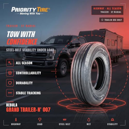 Nebula Grand Trailer-N' 007 ST225/75R15 123/119L All Season G (14 Ply) Tire