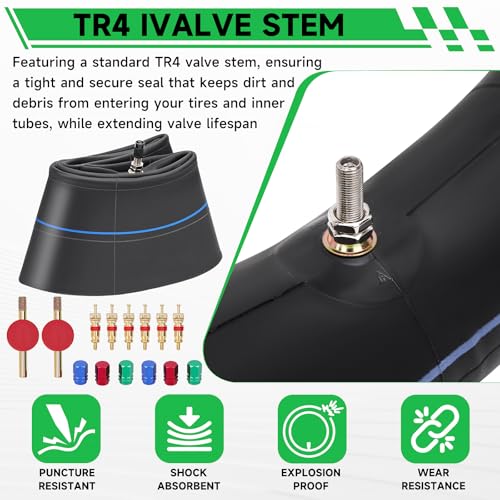 130/90-16" Motorcycle Heavy Duty Tire Inner Tube 5.00/5.10-16, 140/80-16, 140/90-16 Tyre Tubes, 150/80-16 TR4 Staight Valve Stem Tire Tube Street and Off-Road Applications Inner Tire - size: 130/90-16" 2pcs