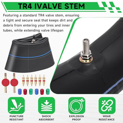 130/90-16" Motorcycle Heavy Duty Tire Inner Tube 5.00/5.10-16, 140/80-16, 140/90-16 Tyre Tubes, 150/80-16 TR4 Staight Valve Stem Tire Tube Street and Off-Road Applications Inner Tire - size: 130/90-16" 2pcs